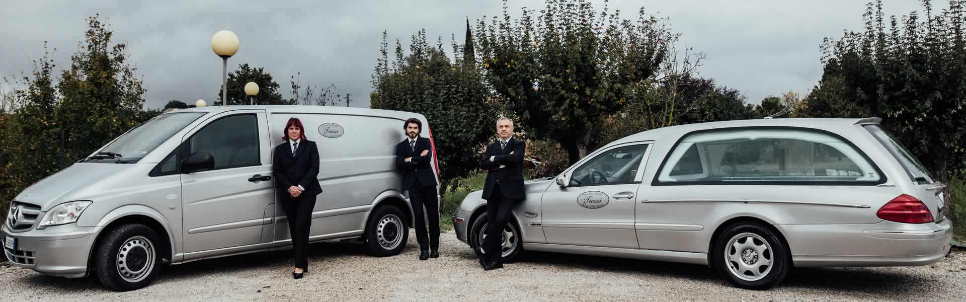 Auto per trasporto funebre nazionale e internazionale Lucignano